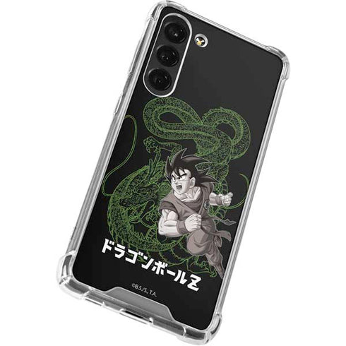Dragon Ball Z Goku and Shenron Galaxy S24 FE Clear Case